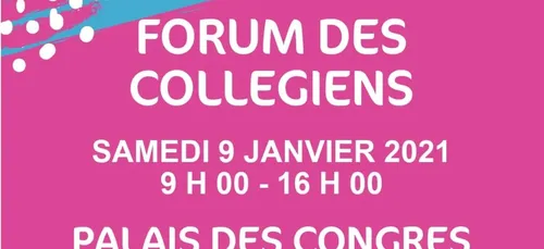 Forum des collégiens à Lorient le samedi 9 janvier 2021.