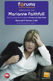 Marianne Faithfull à la Fnac Montparnasse le 9 février
