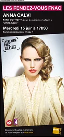 Anna Calvi en showcase Fnac le 15 juin