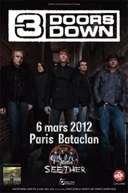 3 Doors Down le 6 mars au Bataclan
