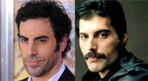Sacha Baron Cohen dans le rôle de Freddie Mercury
