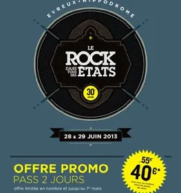 Premiers billets en vente pour Le Rock dans tous ses états