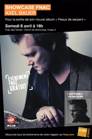 Axel Bauer en showcase à Paris le 6 avril