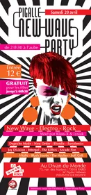 Pigalle New Wave Party le 20 avril au Divan du Monde