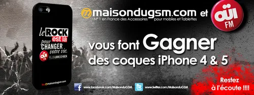 Habillez votre iPhone aux couleurs de OÜI FM !