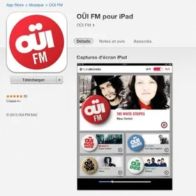 OÜI FM sort son application iPad !