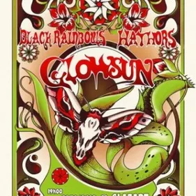 Stoned Gatherings avec Glowsun, Black Rainbows et Hathors à Glazart