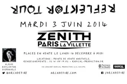 Arcade Fire : une date unique au Zénith de Paris