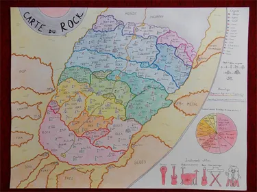 Carte du monde... du rock