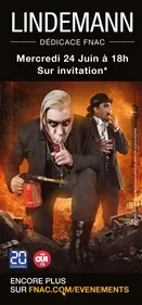 Lindemann en dédicace à la Fnac Saint Lazare