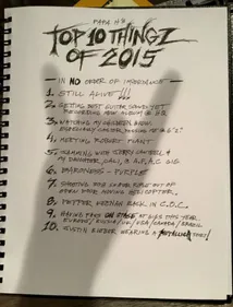Les dix choses qui ont plu au chanteur de Metallica en 2015