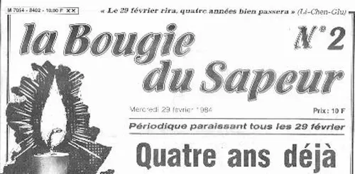 La Bougie du Sapeur : le journal qui ne sort que les 29 février