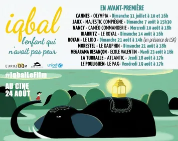 Iqbal, l'enfant qui n'avait pas peur, à découvrir en avant-première...