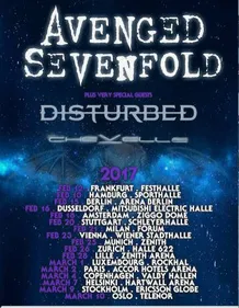 Deux dates en France pour Avenged Sevenfold en 2017