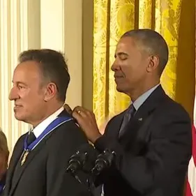 Bruce Springsteen distingué par Barack Obama