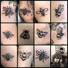 Les abeilles bourdonnent sur les peaux des habitants de Manchester...