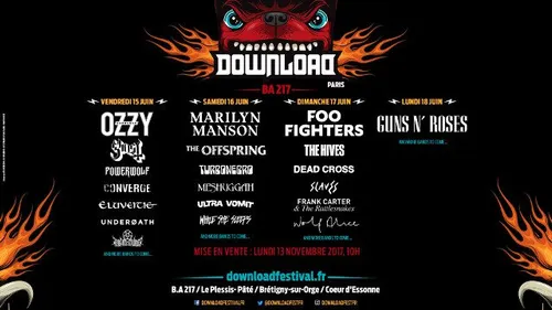 16 nouveaux groupes à  l'affiche du Download Festival