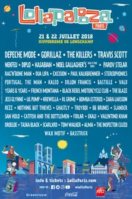 Nouvelle annonce du festival Lollapalooza Paris 2018