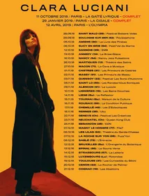 Clara Luciani en tournée dans toute la France