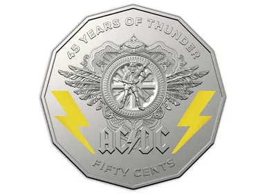 AC/DC sur les pièces de monnaie australiennes
