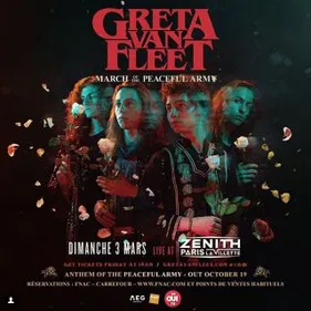 [Reporté] Greta Van Fleet au Zénith de Paris avec OUI FM