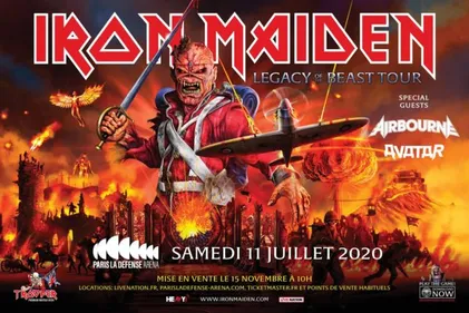 Iron Maiden annonce un concert à Paris en 2020
