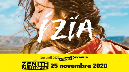 Izïa annonce un nouveau concert à Paris
