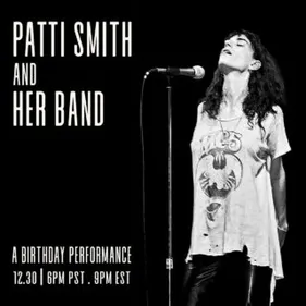 Patti Smith : un concert en streaming pour son anniversaire