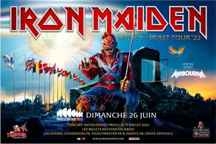 Iron Maiden décale à nouveau sa date française