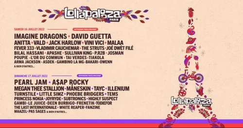 Lollapalooza : la programmation 2022 vient de tomber