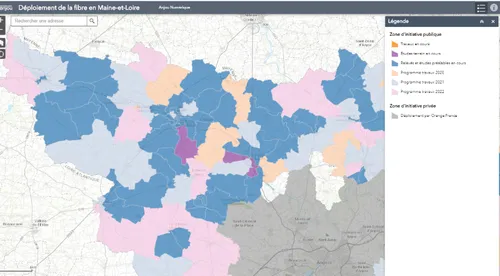La totalité du Maine-et-Loire sera équipée de la fibre d’ici 2022