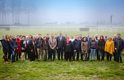 Le Lion d'Angers. Le maire sortant présente ses colistiers
