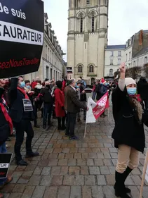 Angers. Plus de 100 personnes rassemblées pour scander...