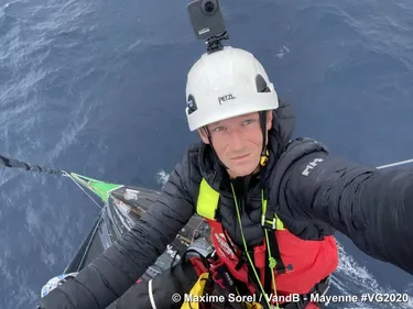 Vendée Globe semaine 6 : montée au mât pour Maxime Sorel