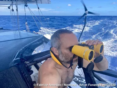 Vendée Globe : le bateau de Fabrice Amedeo est arrivé, sans lui