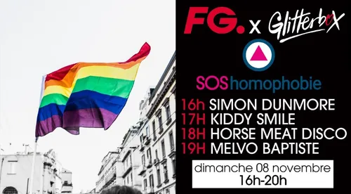Pride x Radio FG x Glitterbox x SOS Homophobie