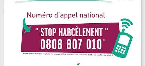 Un numÃ©ro vert pour dire "non au harcÃ¨lement" Ã  l'Ã©cole 