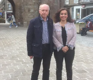 Evelyne Stirn et son suppléant Jean-Pierre Binet