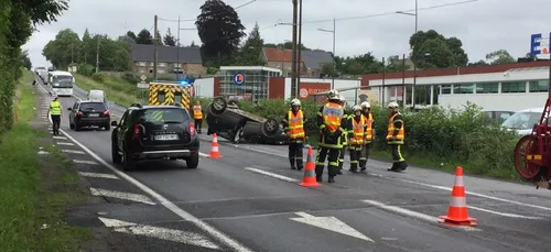 Accident spectaculaire à Vaudry !