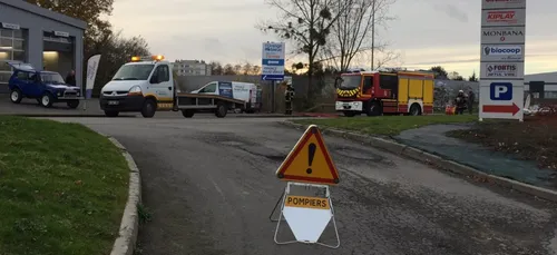 Un périmètre de sécurité pour une fuite de gaz !