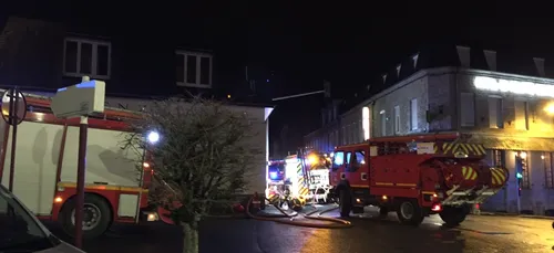 Incendie en plein centre ville de Vire Normandie