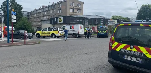 un piéton renversé par une voiture en centre-ville de Vire