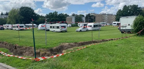 les gens du voyage de retour à Vire