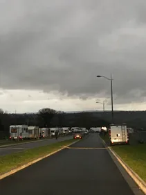 L e retour des gens du voyage à la Papillonnière à Vire Normandie