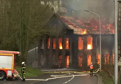 INCENDIE AUX VAUX DE VIRE