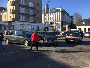 Collision en centre-ville de Vire