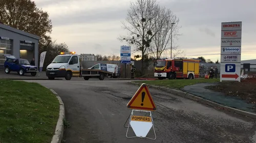 Un périmètre de sécurité pour une fuite de gaz !