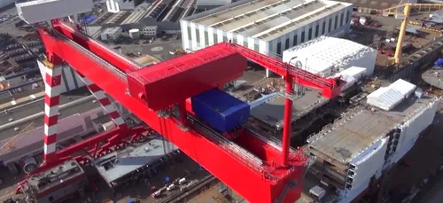 STX : la construction de l'Oasis 3 filmée par drone [VIDÉO]