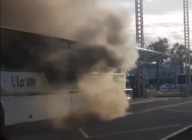 Incendie d'un car Lila mercredi au Nord de Nantes [VIDEO]