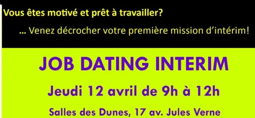 Un job dating spécial intérim le 12 avril à Saint-Brévin !